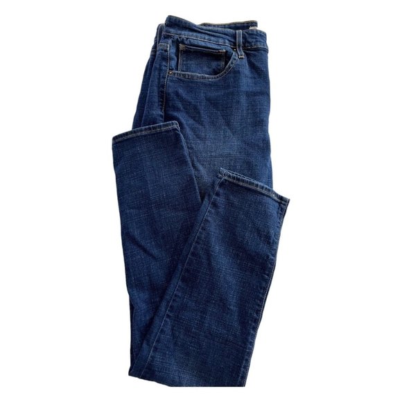 Levis Womens 721 Jeans 33 Dark Blue Wash High Rise Skinny Cotton Blend Stretch - Picture 5 of 10